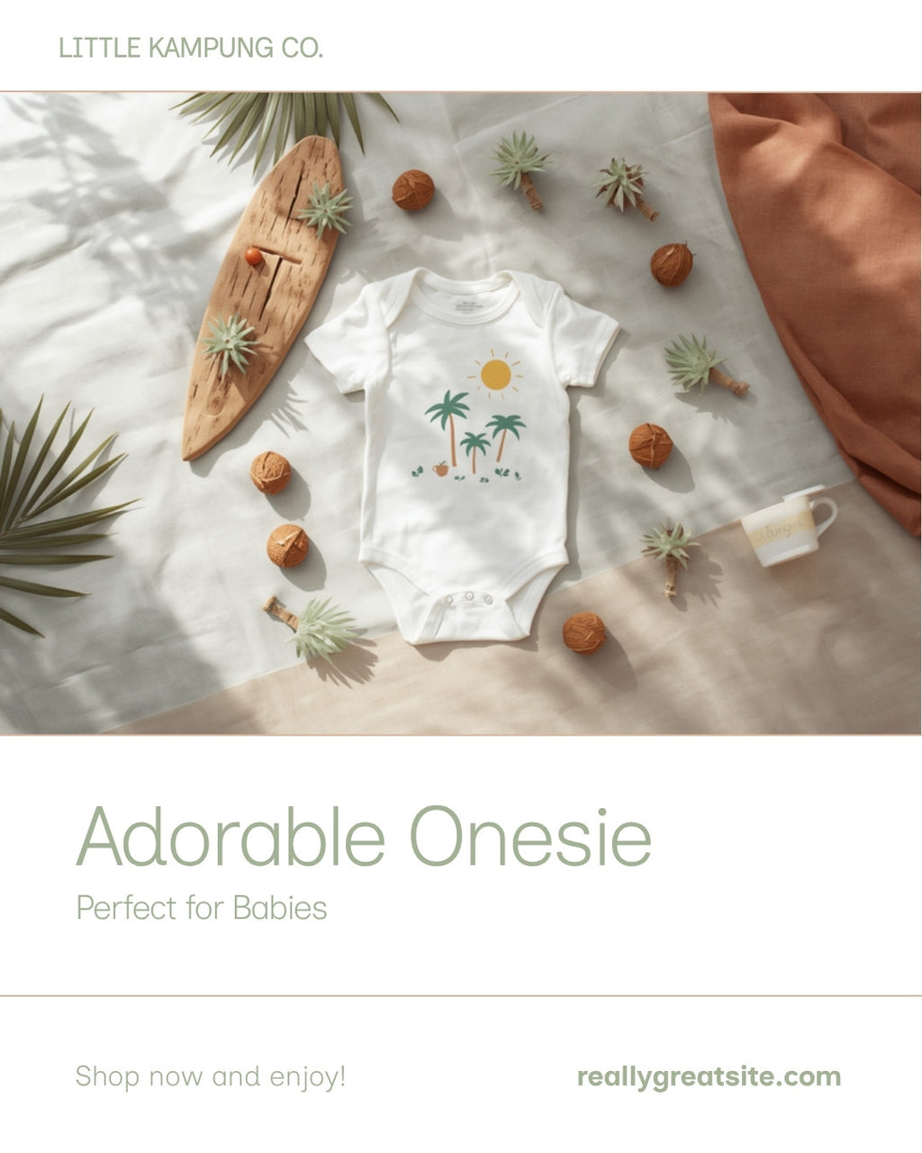 Little Kampung Baby Onesie 1