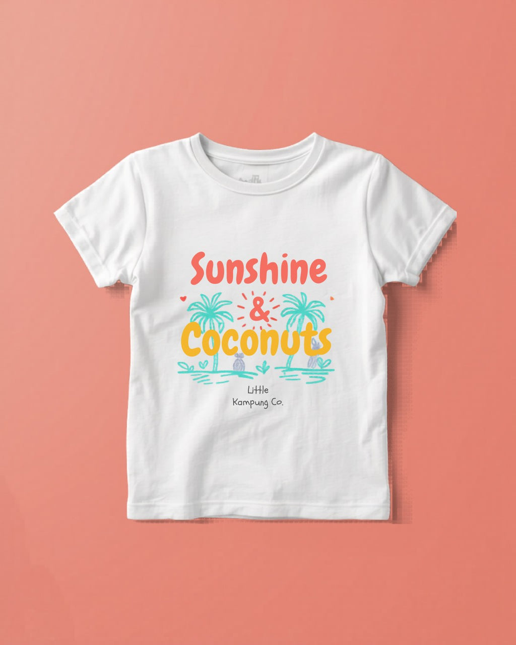 Sunshine & Coconuts Kids Tropical Tee - Little Kampung Co.