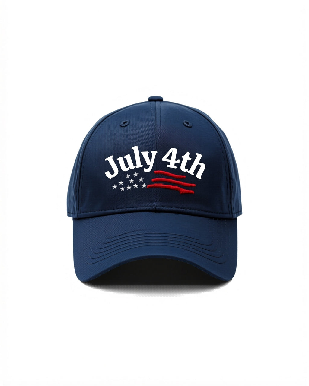 4th July Navy Blue Fitted Cap - Little Kampung Co.