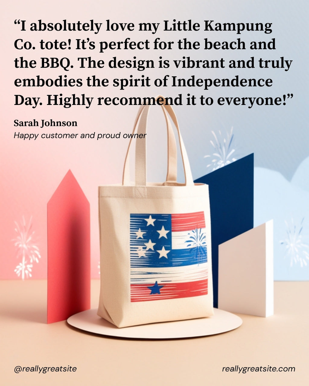 4th July Tote Bag 3